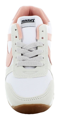 Imagen 2 de 6 de Panam Tenis Correr Blanco/rosa/beige Para Mujer 78230