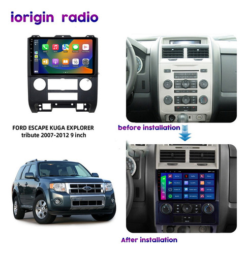 Z0k Carplay Estéreo 4+32 G Para Ford Escape 2008-2011 Gps