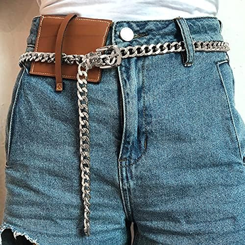Jkjf Cinturón De Metal Cadenas De Cinturón Cadena De Cintura