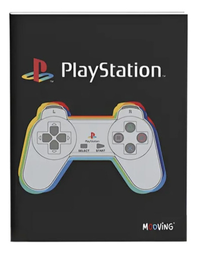 Cuaderno Mooving 16x21 Tapa Flexible 48 Hojas Play Station Control
