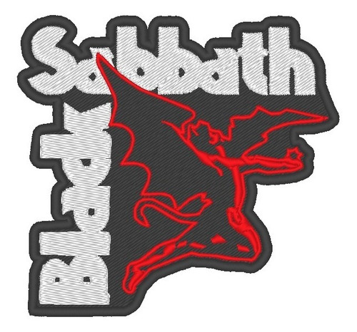 Parche Bordado Black Sabbath Red Devil 8x8cm
