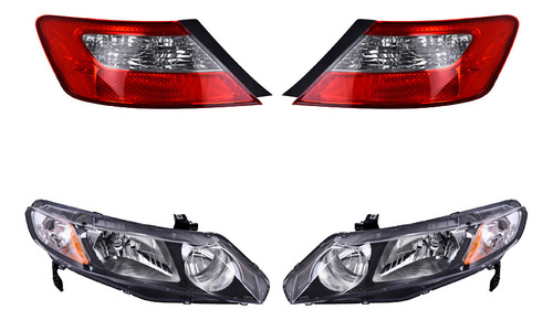 Kit Faros Y Calaveras Depo Honda Civic 2006 A 2011