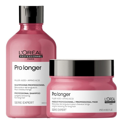 Imagen 1 de 1 de Pack Loreal Pro Pro Longer Shampoo + Mascara