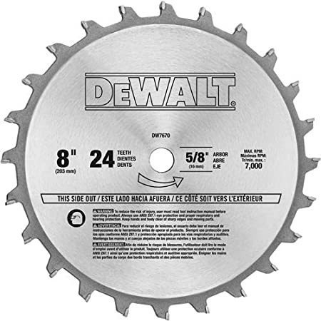 Dewalt Dw7670 Hoja De Sierra Apilable De 24 Dientes Y 8 PuLG