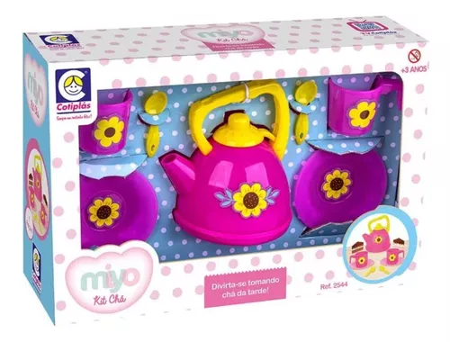 Jogo De Cha Barbie Princesa Xícara Bule Chazinho Infantil Casinha