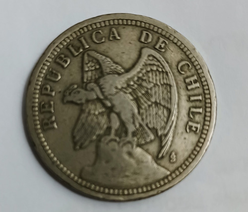 $1.- Peso Chileno Año 1933. (Usado)
