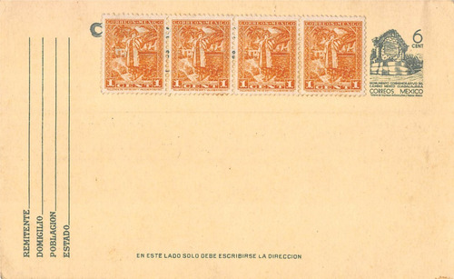 Tarjeta Entero Postal  Correos México 1947