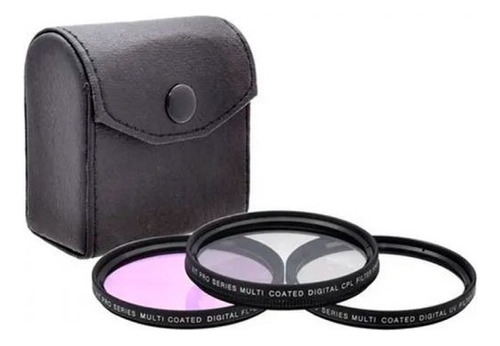 Kit De 3 Filtros Starter 72mm Uv Polarizado Y Flv C/ Estuche