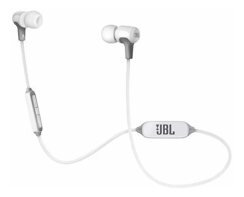 Auriculares in-ear inalámbricos JBL E25BT JBLE25BT blanco con luz LED