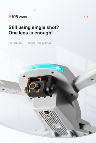 Drone K105 Max Plegable Wifi Fpv Detección De Obstáculos