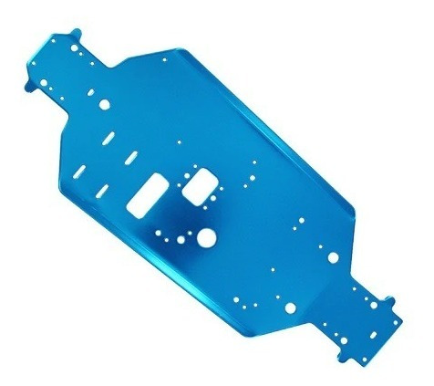 Redcat Racing Aluminum Chassis Blue: Volcano S30 - 06056