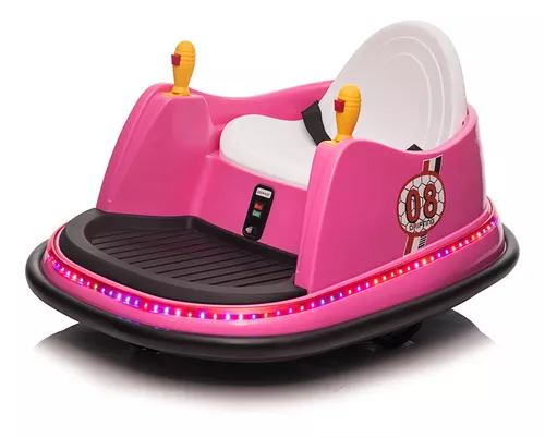 Carro Eletrico Infantil Meninas Controle Luz Som Jeep Rosa