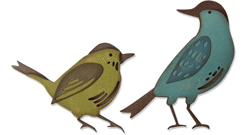 Thinlits Die Set 6 Pack, Feathered Friends By Tim Holtz...