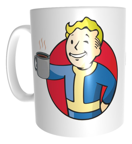 Taza  Fallout Vault Boy Cafe Serie Calidad Premium