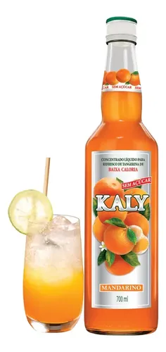 Xarope Kaly Tangerina Mandarino Zero Açúcar 700ml | MercadoLivre