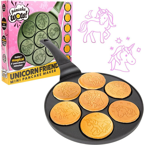 Mini Molde Para Panqueques 7 Hot Cakes Unicornio