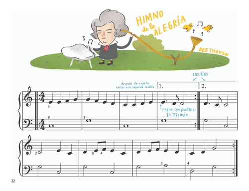 Libro La Musica En Ti Vol. 1 Y 2 Aprende Piano Musica Niños.