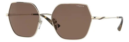 Óculos Solar Vogue Vo4207s 848/73 54 Feminino Geométrico Cor Dourado