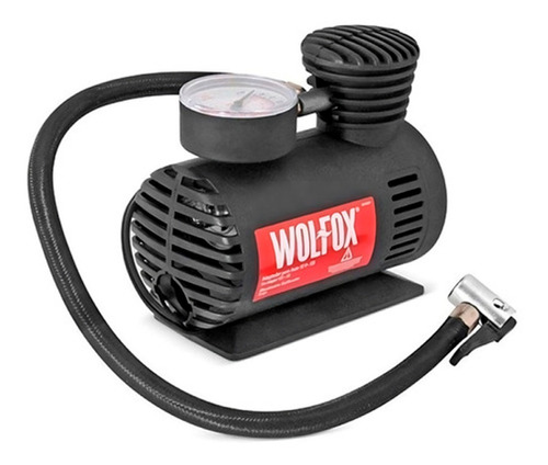 Compresor Aire Mini Eléctrico Portátil Wolfox Wf1011 Negro