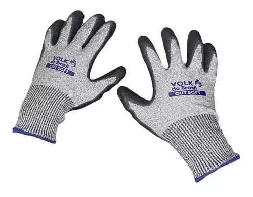 Kit 3 Luva Resistente Corte Volk Cut Marceneiro Pedreiro