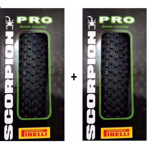 Par Pneu Pirelli Scorpion Pro 29 X 2.20 Mtb Misto Resistente Cor Preto