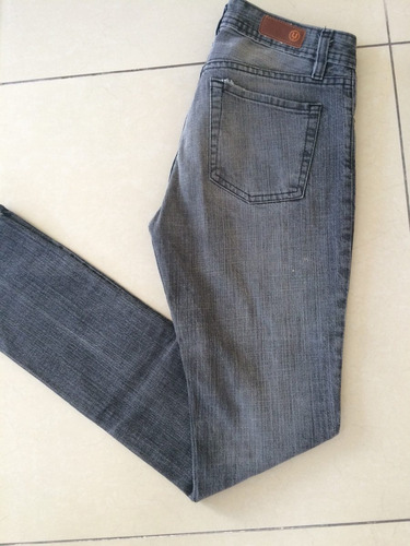 Jean Chupin Gris Marca Uma Talle 26