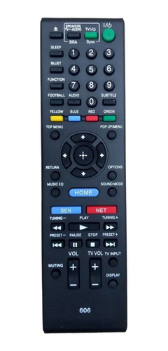 Control Remoto 606 Para Home Theater Con Blu Ray Sony