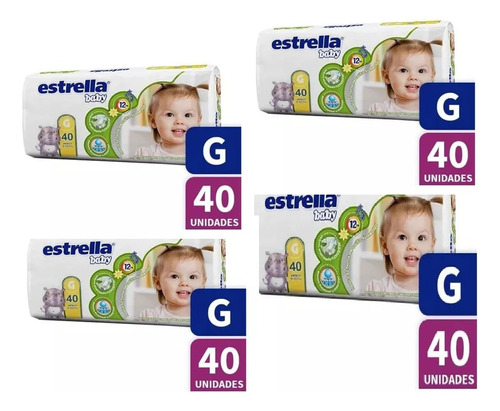 4 Pack Pañales Estrella Baby Hiperpack Todos Los Talles