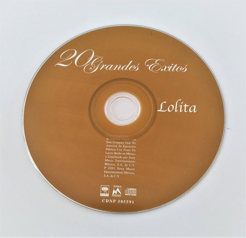 Lolita Cd 20 Grandes Exitos