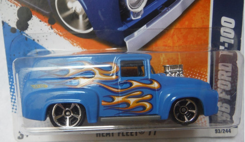 56 Ford F-100 Aziñ Flamas Hot Wheels