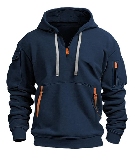 Chaqueta Casual Con Capucha Moda Hombre