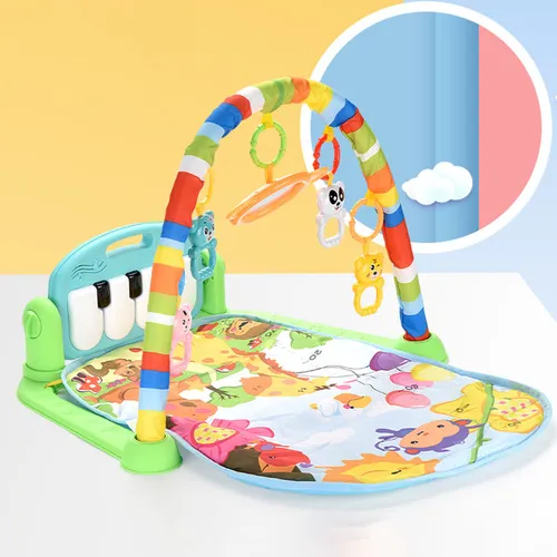 Gimnasio Piano Manta Con Sonajeros Para Bebe Luz Sonido