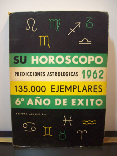 Adp Su Horoscopo Predicciones Astrologicas 1962 / Ed Acuario