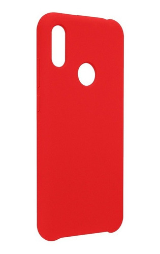 Funda Ghia De  Silicon Color Rojo Con Mica Para Huawei Y6 20