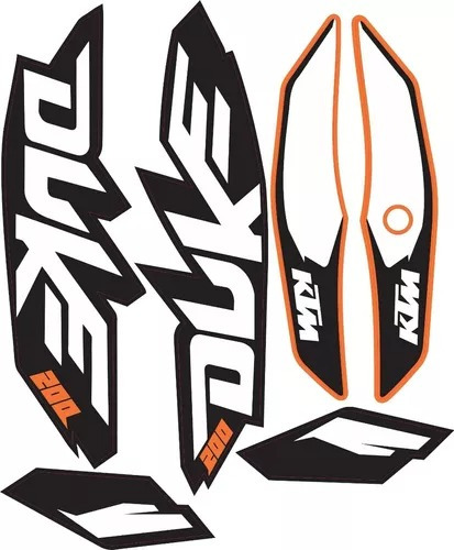 Calcos Duke Ktm 200 Símil Originales