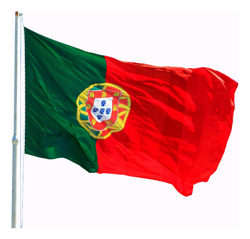 Bandeira Portugal 1,50x0,90mt Cetim Poliéster