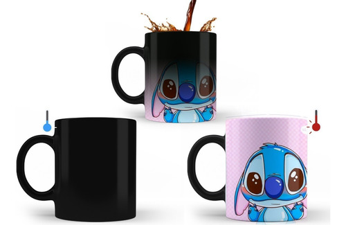 Taza Mágica Stitch  Lilo & Stitch Sublimada Premium! 24hrs