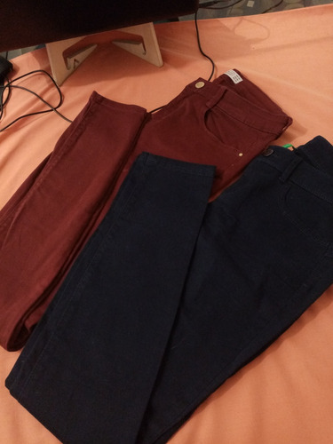 Lote 2 Pantalones (benetton- Zara) - Talle 36-impecables! 