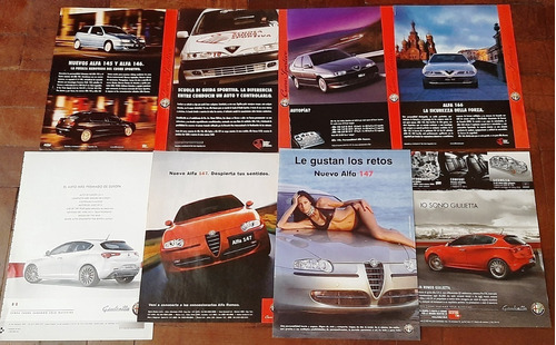 Lote De Publicidades Alfa Romeo