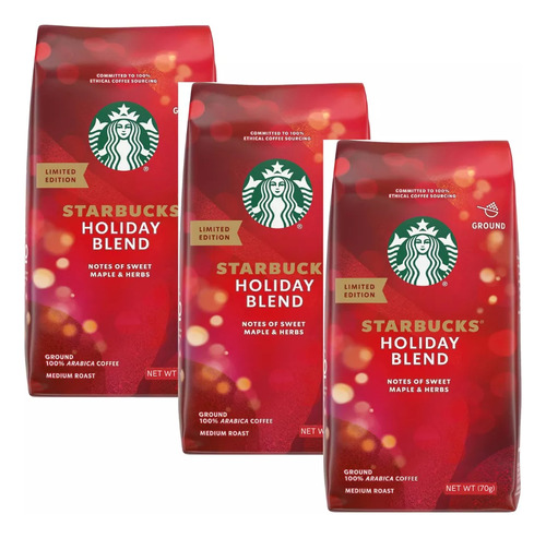 Café Molido Starbucks Holiday Blend Ed. Limitada 70g