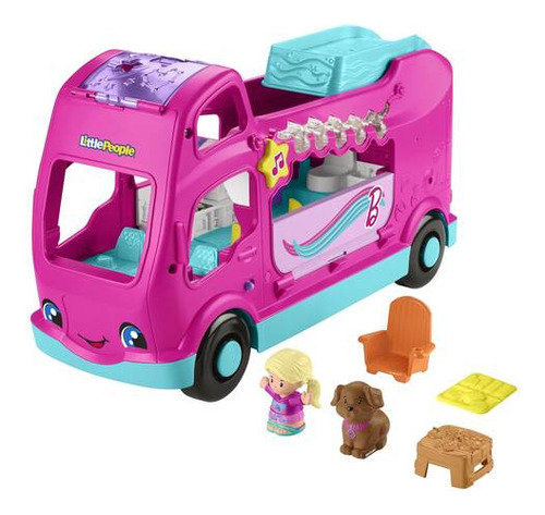 Little People Barbie Juguete Para Bebés Camper De Los Sueños Rosa
