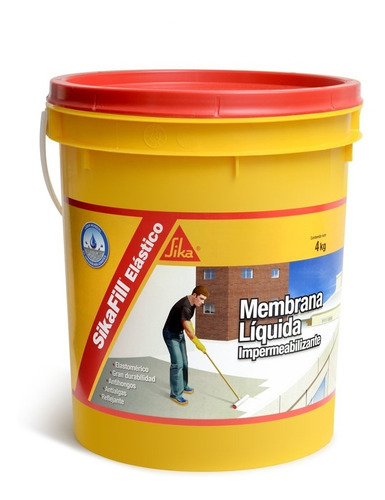 Membrana Líquida 4kg Elasticidad, Anti Algas Y Anti Hongos 