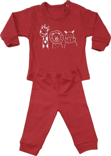 Conjunto De Bebe Remera Y Pantalon De Algodon Grueso C-estam