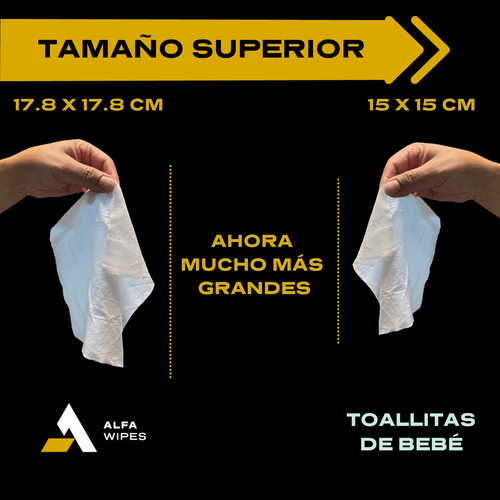 Toallitas Húmedas Alfa Wipes Desechables Inodoro 12p 600pzs