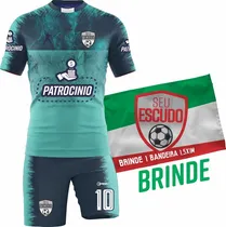Comprar 10 Uniformes De Futebol 100% Personalizados (calção+camisa)