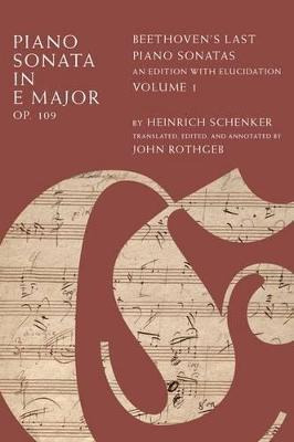 Libro Piano Sonata In E Major, Op. 109 - Heinrich Schenker