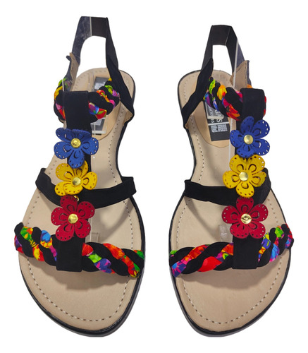 Huarache Sandalia Elástico Trenza Colores Amoldable Suave