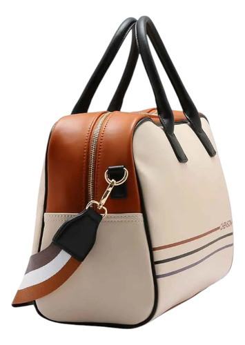 Bolsa Feminina Chenson Mala De Mão Com Alça Transversal Cor Off White Cg85010