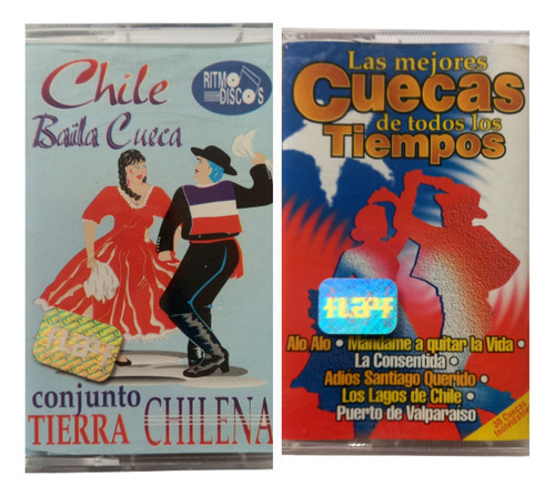 Folklore Chile Cuecas Set De 2 /leer Descripción