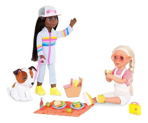 Battat - Juego De Muñecas Para Niñas Con Purpurina Gg Picni